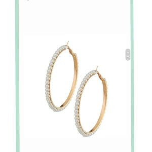 PEARL Hoop earrings